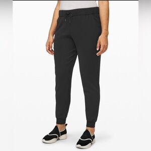 Lululemon On The Fly Joggers Black Drawstring Size 10
